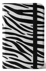 Kindle 3 Keyboard Ultra Slim PU Leather Zebra Print